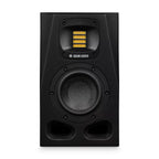 ADAM Audio A4V 4-inch 2-way nearfield studio monitor speaker, showing the front grille and control panel.