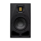ADAM Audio A7V 7-inch 2-way nearfield studio monitor speaker, single, with sleek black enclosure and speaker grille.