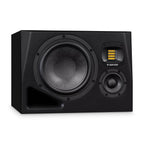 ADAM Audio A8H-R 8-inch 3-way nearfield studio monitor speaker, right channel with black enclosure and detailed speaker drivers