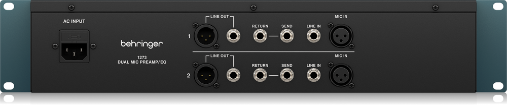 BEHRINGER 1273 2 CHANNEL MIC PREAMP AND EQ