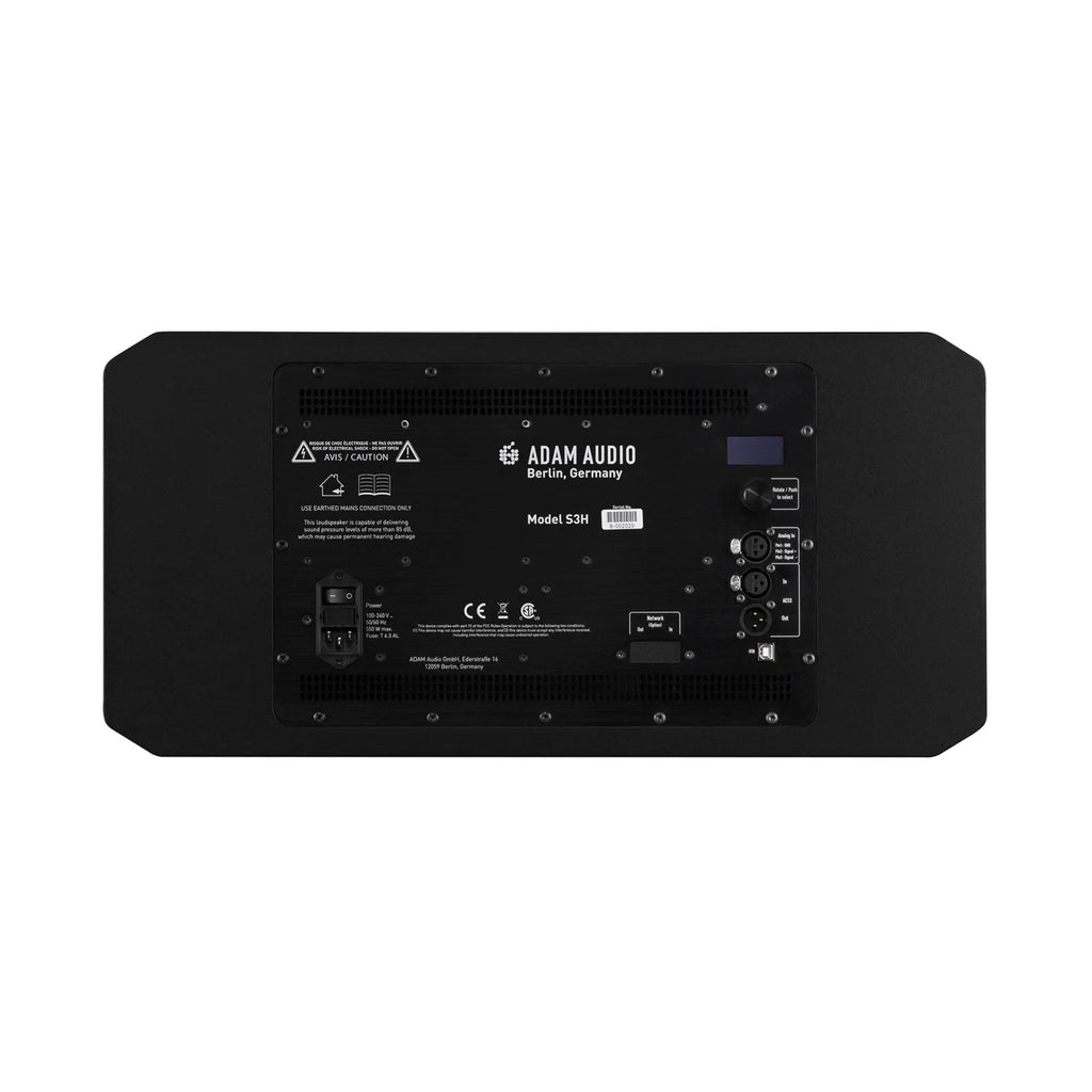 Adam Audio S3H studio monitor speaker with 2x7 inch drivers, designed for nearfield and midfield audio monitoring.
