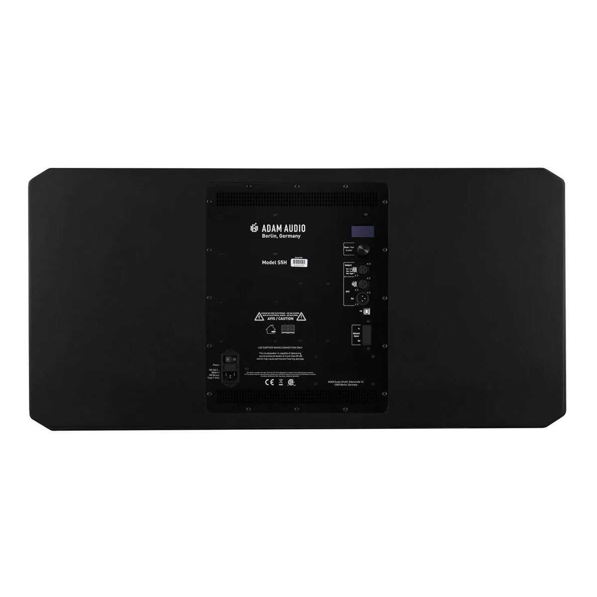 ADAM Audio Adam S5H studio monitors with dual 10.5-inch woofers, midfield/main 3-way speaker system for professional audio.