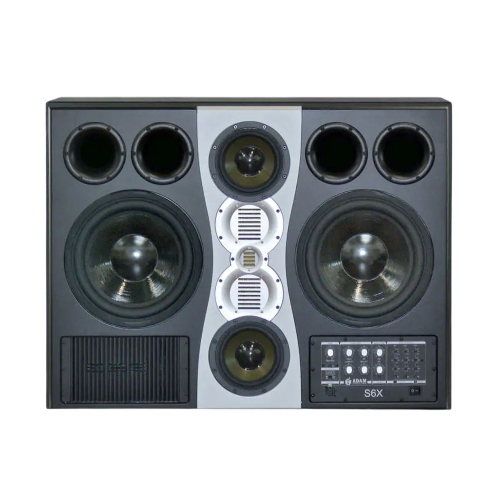 ADAM Audio S6X main monitor studio system with two 12-inch woofers, professional 4-way studio monitors for accurate sound.