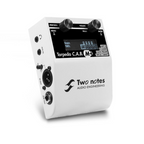 Two Notes Torpedo C.A.B. M+ guitar cabinet simulator effect pedal showing control knobs and input/output jacks.