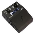 Two Notes OPUS effects pedal with amp simulation and DynIR engine, featuring various control knobs and input/output jacks.