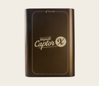 Two Notes Torpedo Captor X8 SE effects pedal showing knobs and input/output jacks on a black pedal surface.