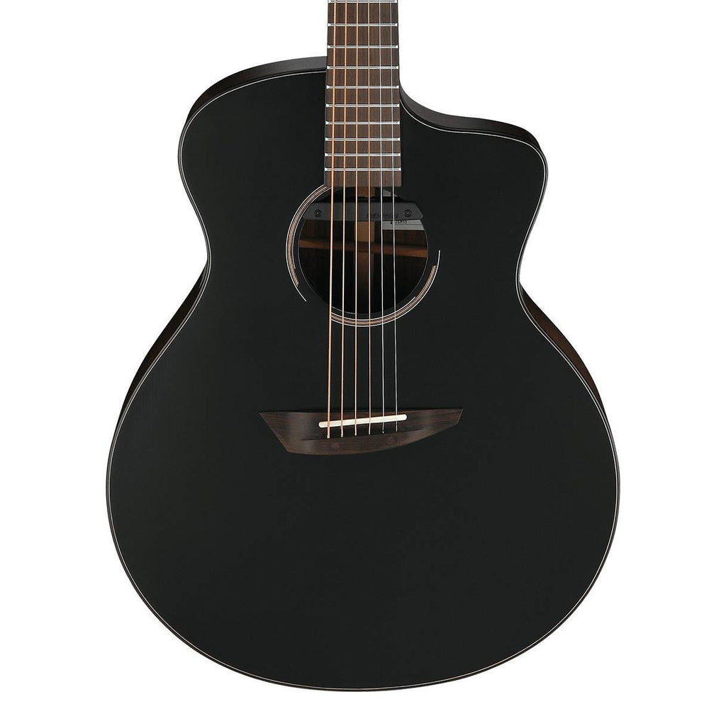 Ibanez JGM10 Jon Gomm Acoustic Guitar - Black Satin Top Gloss Natural Back and Sides