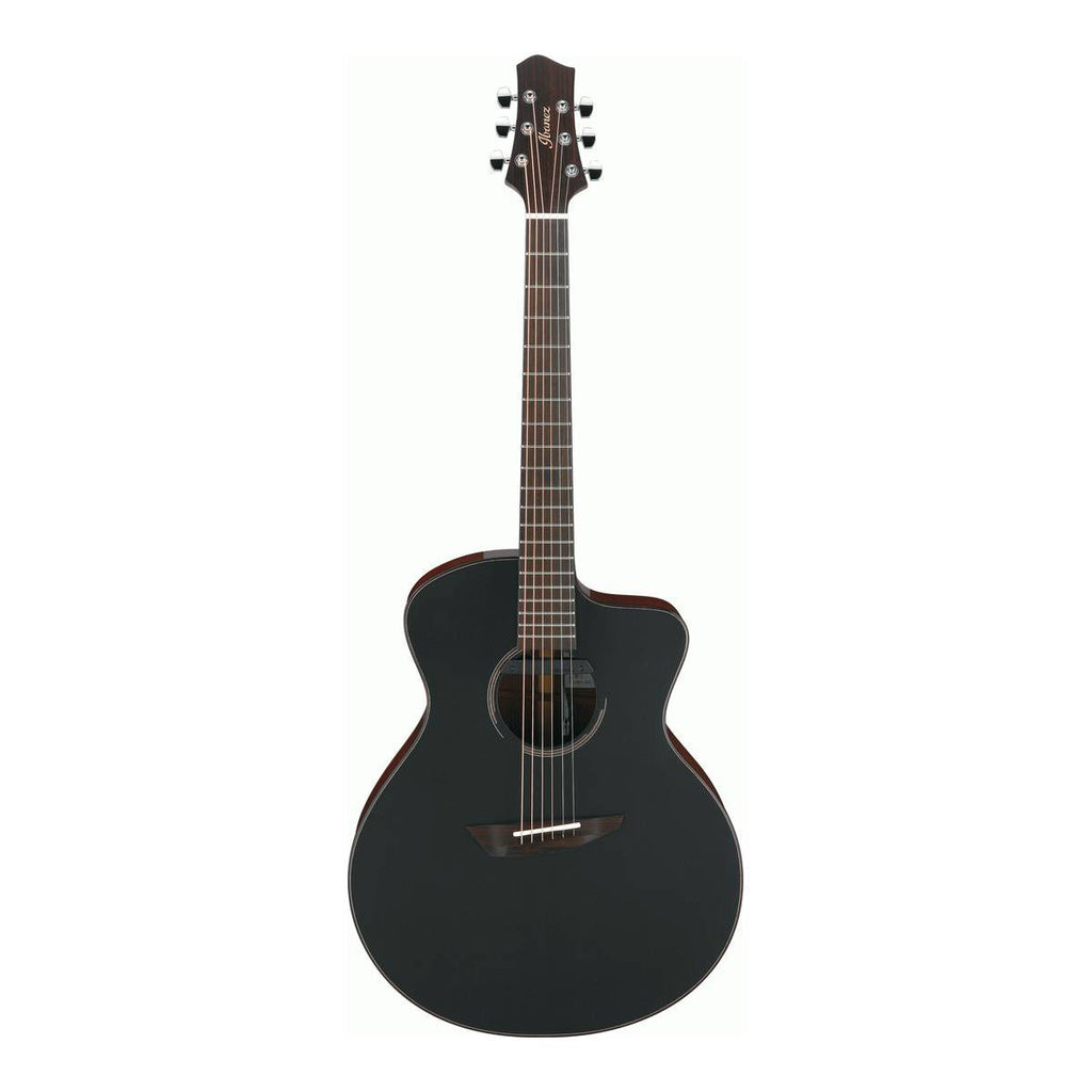 Ibanez JGM10 Jon Gomm Acoustic Guitar - Black Satin Top Gloss Natural Back and Sides