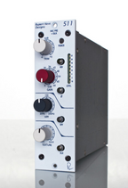 Rupert Neve Designs 511 preamp with Silk feature, showcasing sleek design and audio input controls.