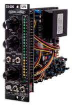Lindell Audio 7X-500VIN studio preamp with vintage design and controls, showcasing audio effects processor features.