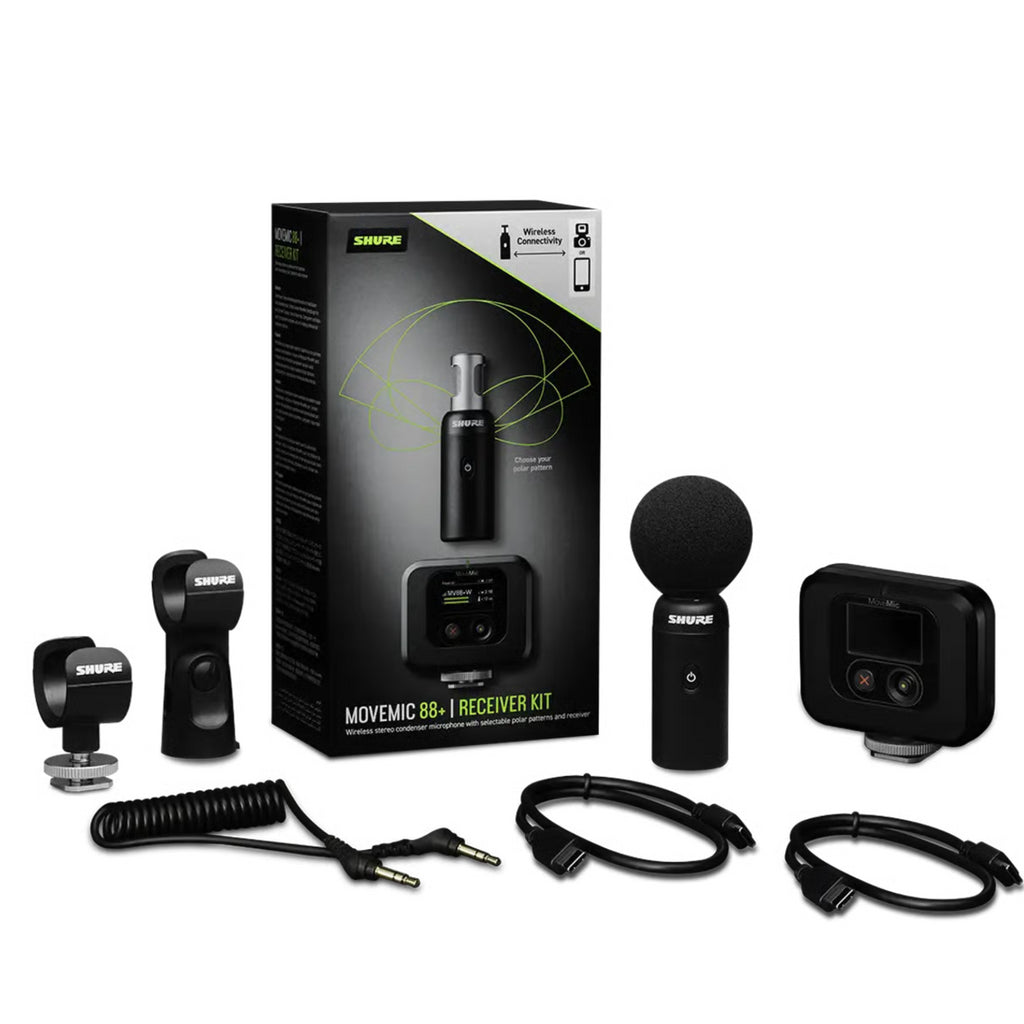 Shure Movemic 88+ Wireless Stereo Microphone & MoveMic Receiver Kit