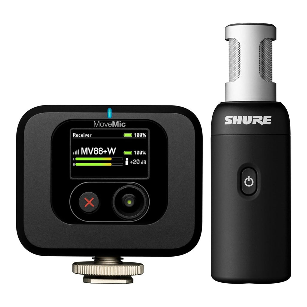 Shure Movemic 88+ Wireless Stereo Microphone & MoveMic Receiver Kit