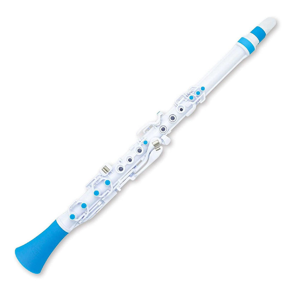 Nuvo Clarineo 2.0 Key of C Waterproof Chromatic 3.5 Octaves White - Blue