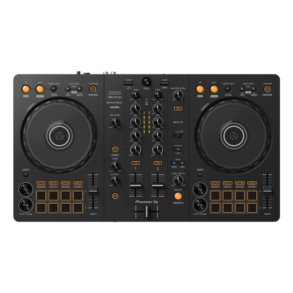 Pioneer DDJ-FLX4 2-channel DJ Controller for Multiple DJ applications in Black