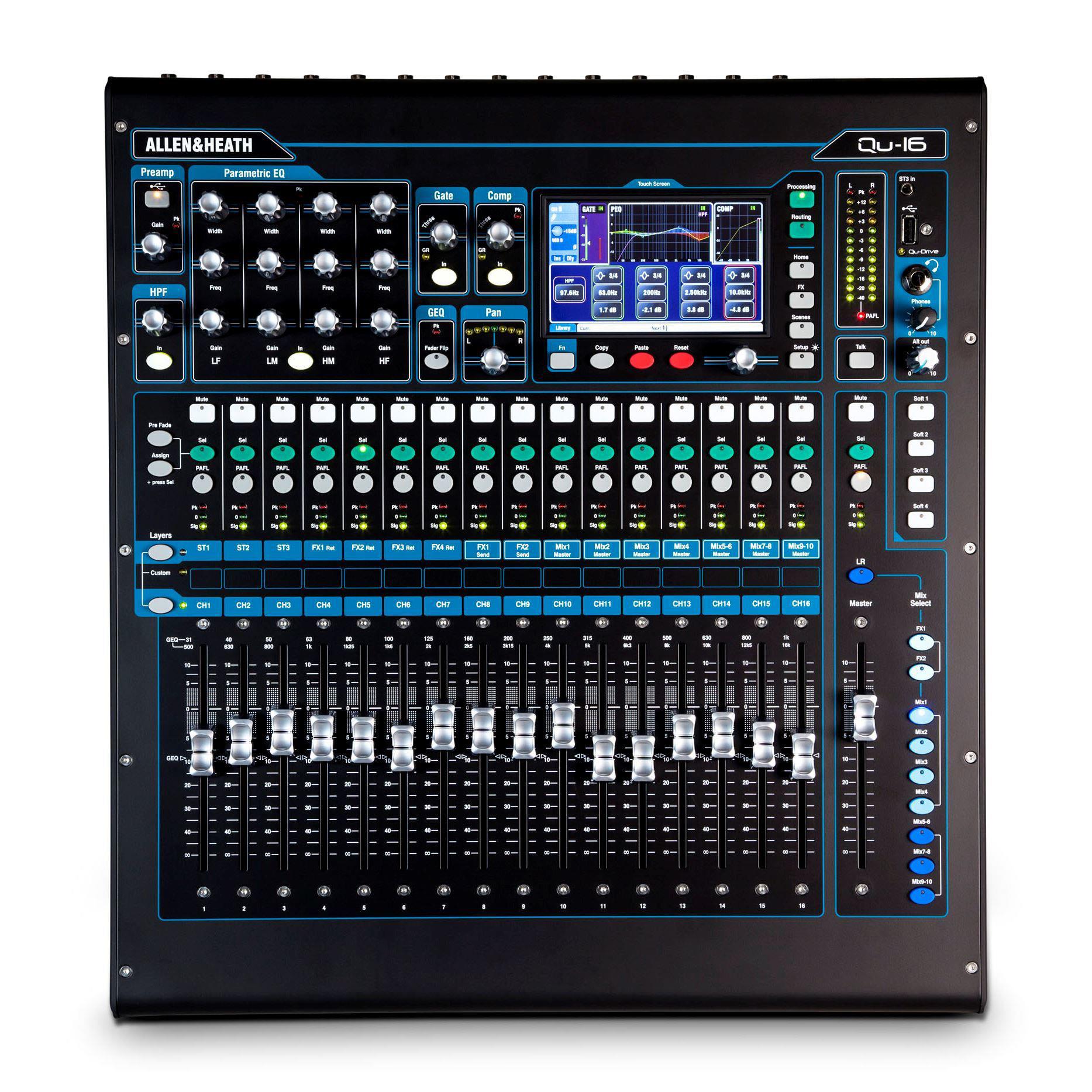 Allen & Heath Qu-16 22-Channel Digital Mixing Console - On Display (As New)