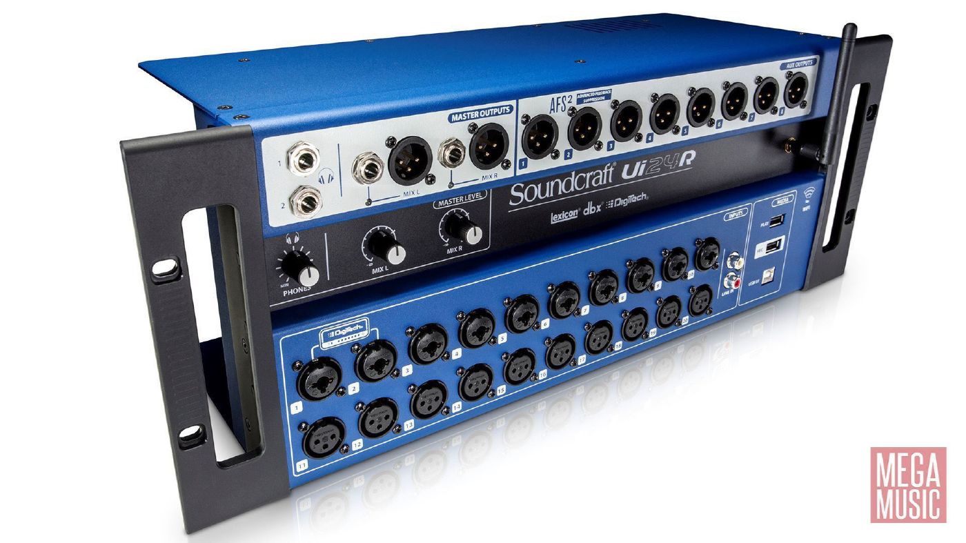 Soundcraft Ui24R 24-Channel Digital Mixer/USB Multi-Track Recorder with Wireless Control