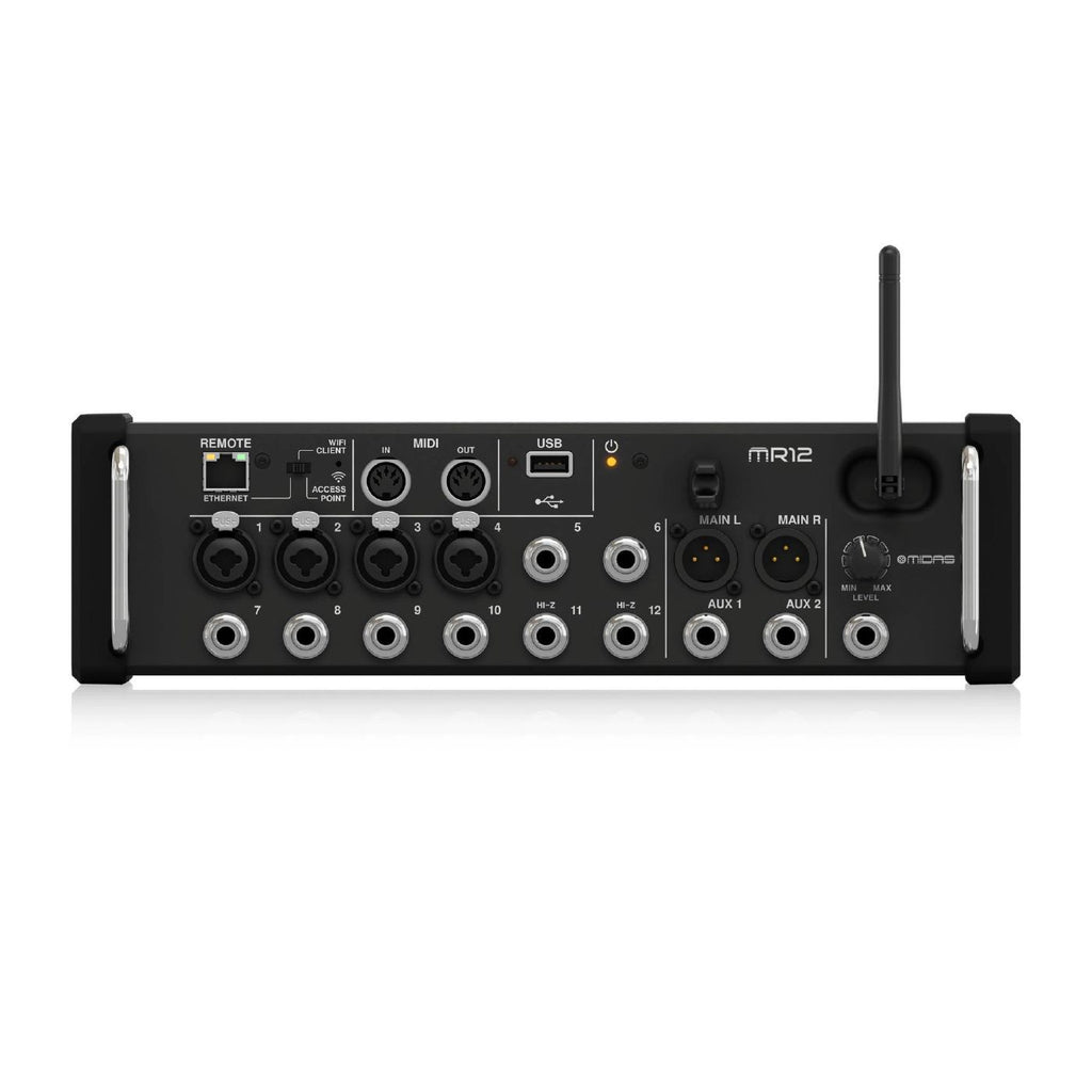 Midas MR12 12-Input Digital Mixer for iPad/Android Tablets