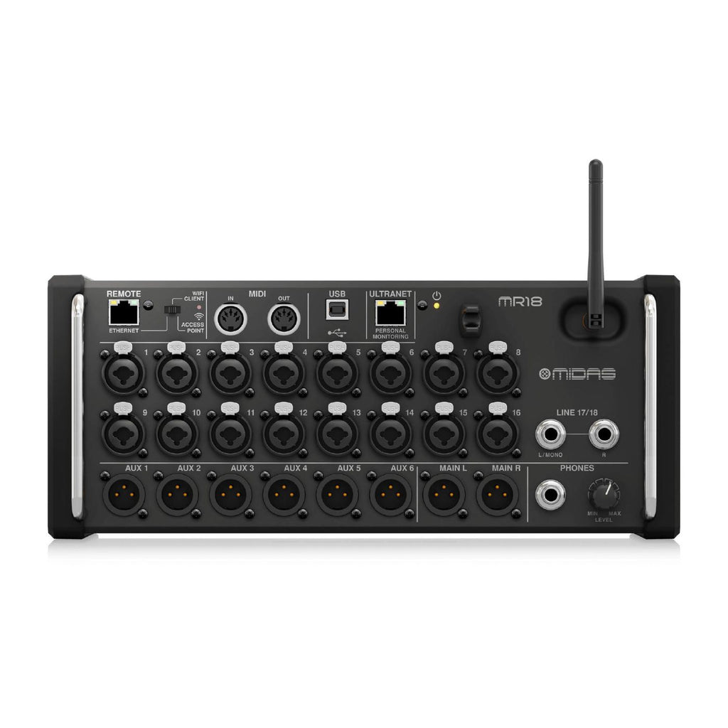 Midas MR18 18-Input Digital Mixer for iPad/Android Tablets