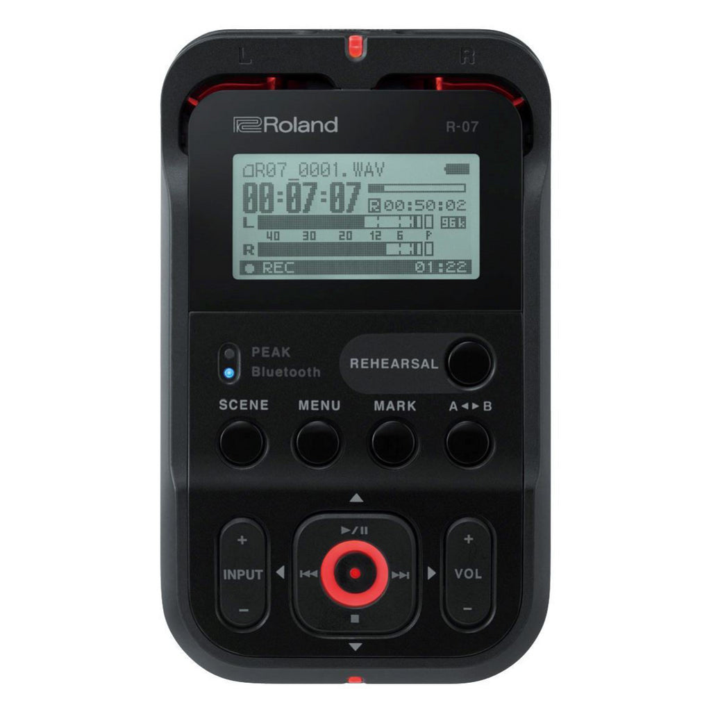 Roland R-07 Portable Recorder in Black