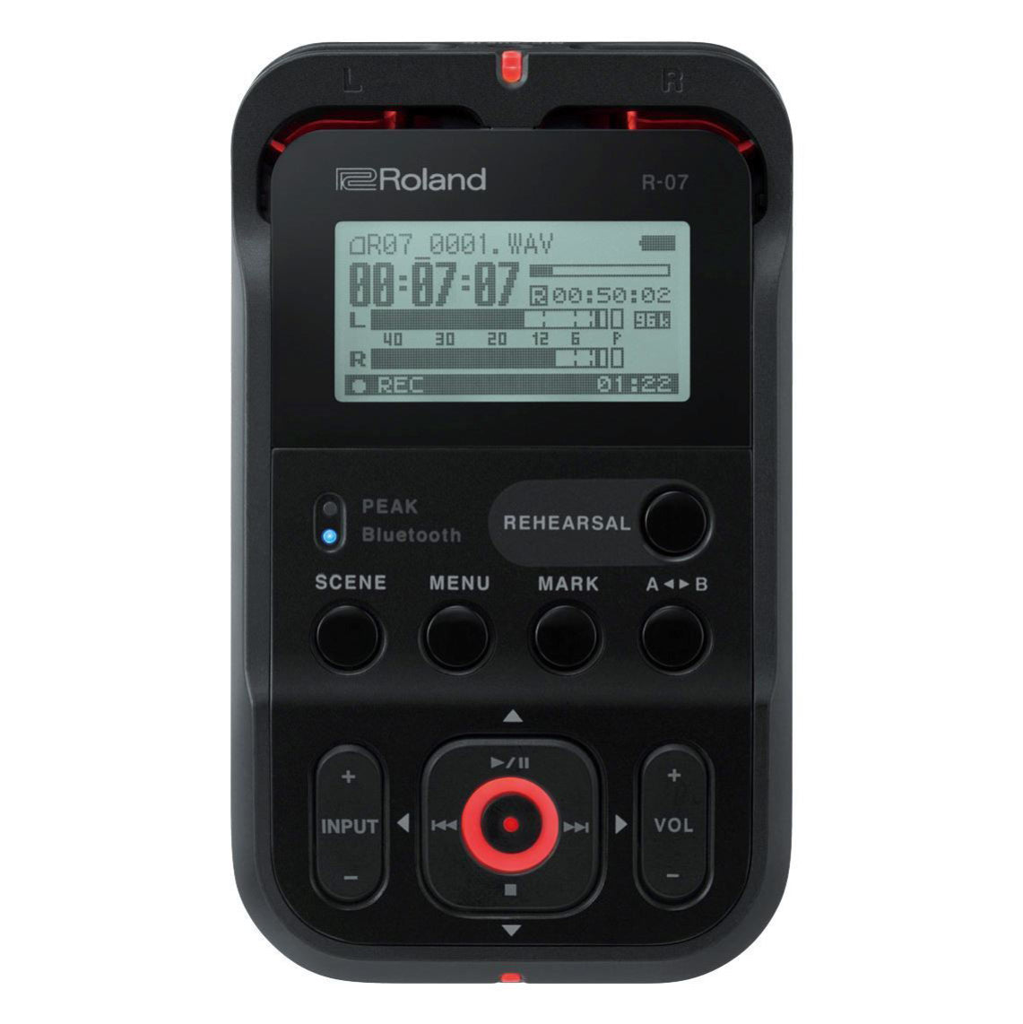 Roland R-07 Portable Recorder in Black