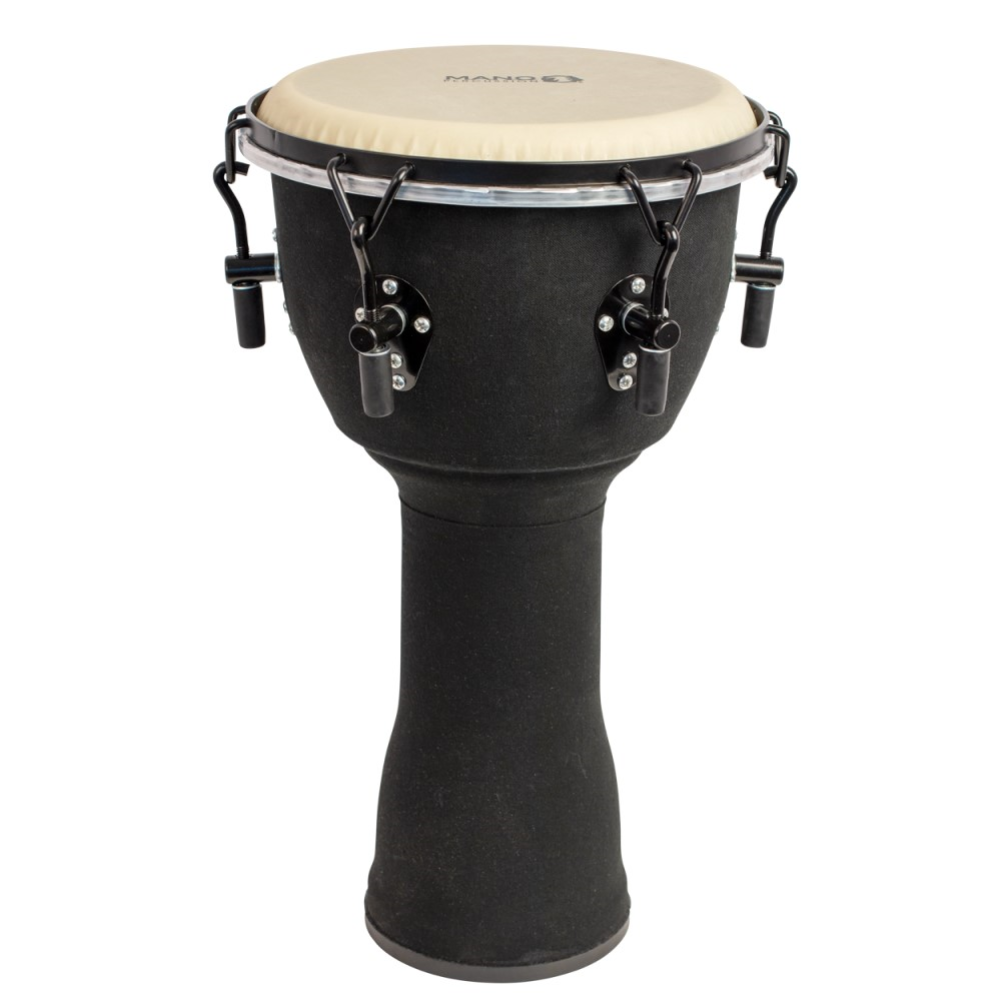 Mano Percussion MPC04 10 Wrench Tunable Djembe with black cloth cover, used for adjusting and tuning djembe drums.