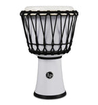 LP LP1607 7in Rope Tuned Circle Djembe with Perfect-Pitch Head in White