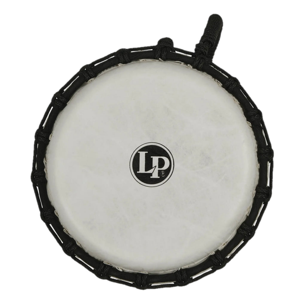 LP LP1607 7in Rope Tuned Circle Djembe with Perfect-Pitch Head in Green Marble