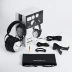 Roland VMH-D1 V-Drums headphones by V-MODA, black over-ear drum headphones with padded ear cups for immersive sound.