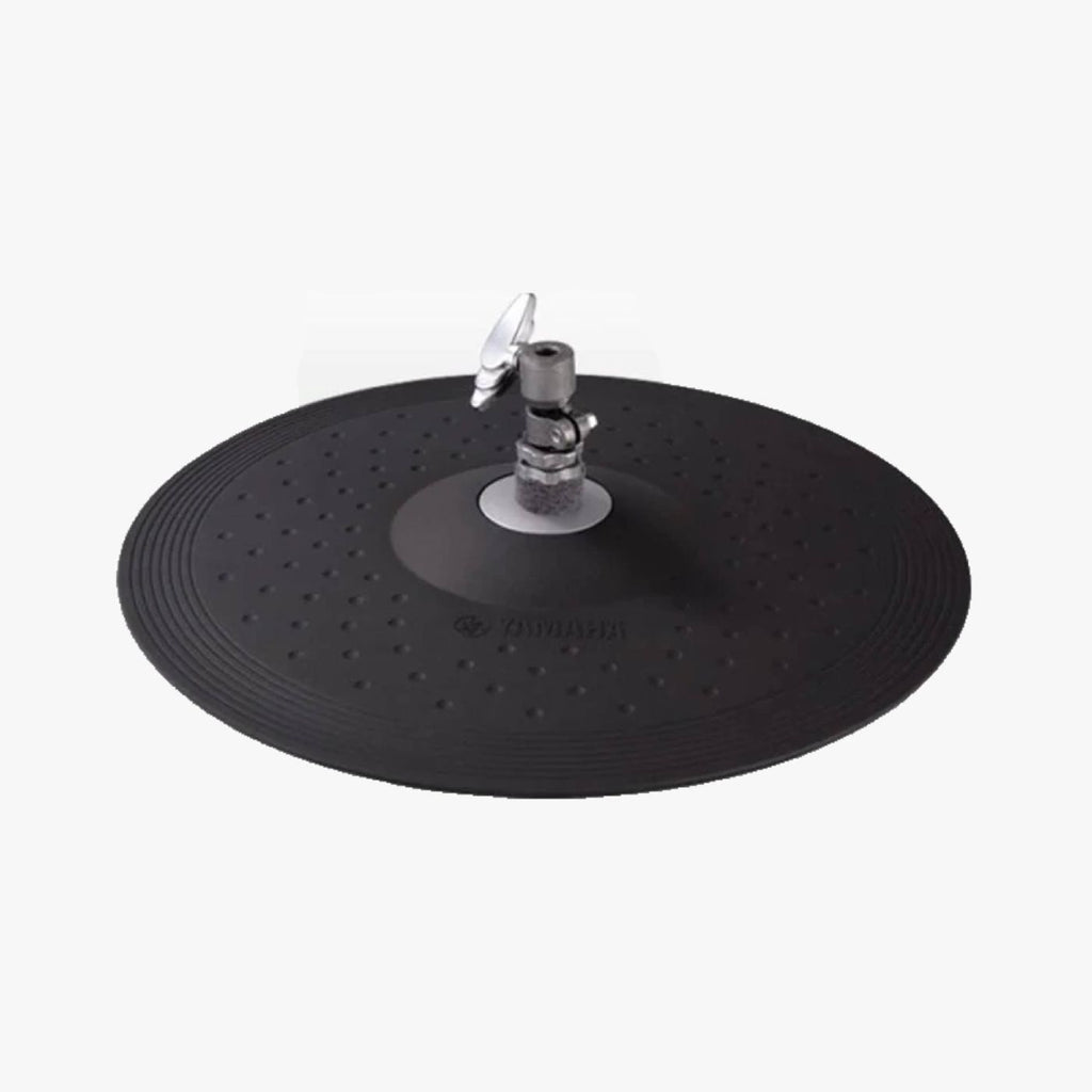 Yamaha RHH135 13-inch hi-hat pad for electronic drums, showcasing its vertical motion design and durable construction.