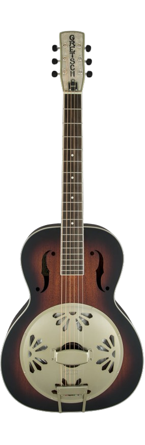 Gretsch G9241 Alligator Biscuit Round-Neck Acoustic/Electric Resonator w/Fishman Nashville Pickup - 2 Colour Sunburst
