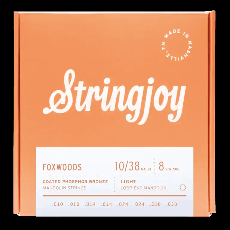 Stringjoy Foxwoods Light Gauge (10-38) Coated Phosphor Bronze Mandolin Strings