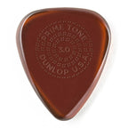 Jim Dunlop 3.0 mm Primetone Standard guitar picks with grip in a 3 pack, showcasing their textured surface and shape.