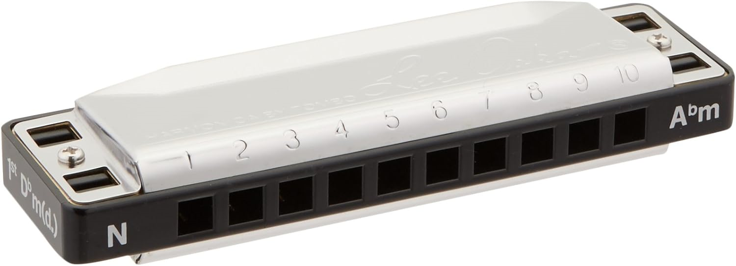 Lee Oskar harmonica in key A flat natural minor, showcasing its sleek design and quality craftsmanship.