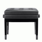 Beale BPB220BK Height-Adjustable Piano Stool with Storage - Black