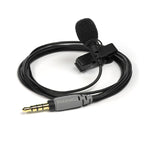 Rode SmartLav+ Lavalier Microphone for smartphones, featuring a compact design and clip for easy attachment.