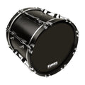 Evans MX1 Black Marching Bass Drum Head, 22 Inch