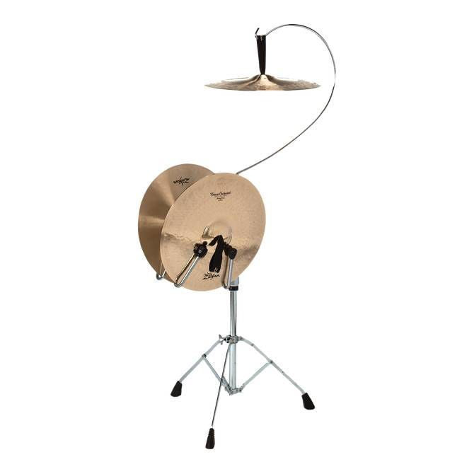 Zildjian Orchestral Suspended Cymbal Arm with sturdy clamp and adjustable height for percussion setups.