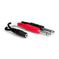 Hosa YMP-434 3.5mm TRS(F) to Dual 1/4" TS(M) Breakout
