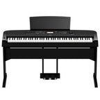 Yamaha DGX-670 88-Key Portable Grand Piano with Stand and Pedal - Black