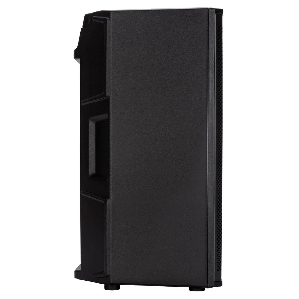 RCF ART 910-A 2100W powered PA speaker with 10-inch driver, showcasing its front view and control panel.