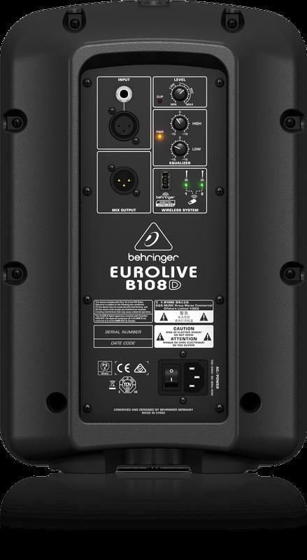 Behringer Eurolive B108D 8 inch Powered PA Speaker (300 Watt)