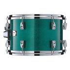 Yamaha Absolute Hybrid Maple 12 x 9 inch rack tom in jade green sparkle finish, showcasing its vibrant color and sleek design.