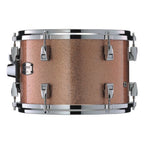 Yamaha Absolute Hybrid Maple 12x8 inch rack tom in pink champagne sparkle finish, showcasing its sleek design and vibrant color.