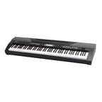 Beale Stage Performer 1000 Digital Piano in black, showcasing keys and control panel on a stage setting.