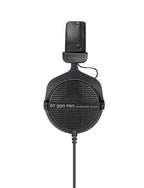 Beyerdynamic DT 990-PRO open-back studio headphones in black with 80Ω impedance, featuring over-ear design and plush ear cups.