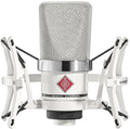 Neumann TLM 102 Cardioid Large Diaphragm Condenser Microphone Studio Set with Shock Mount - Limited Edition White