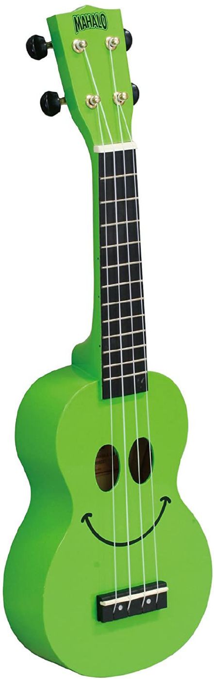 Mahalo Art Series Smiley Face Ukulele - Green