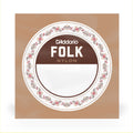 D'Addario BEC028 Folk Nylon Guitar Single String Clear Nylon Ball End .02