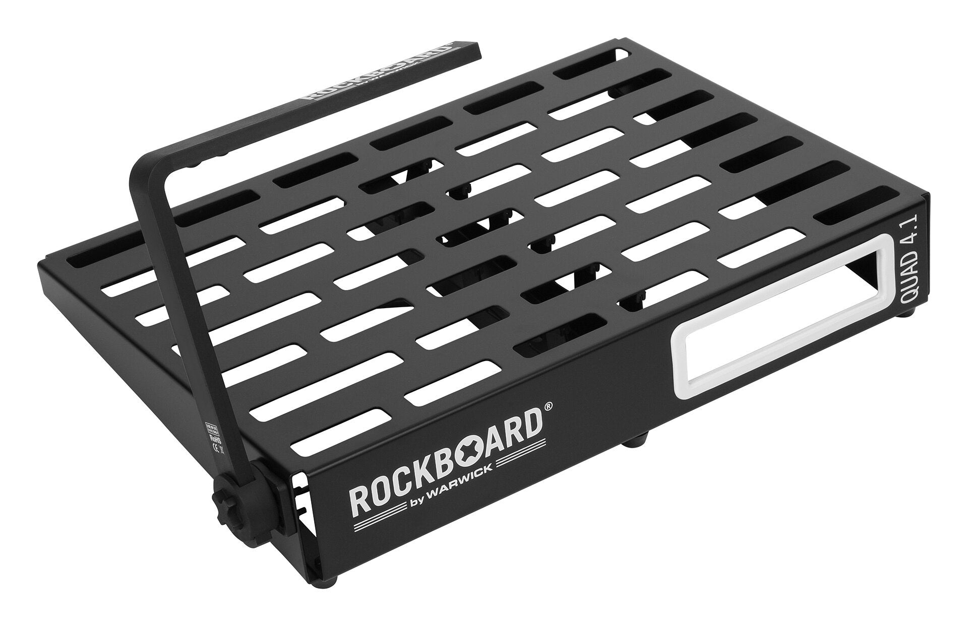 RockBoard Pedalboard LED Light v2 illuminating a pedalboard setup with bright, adjustable lighting for effects accessories.