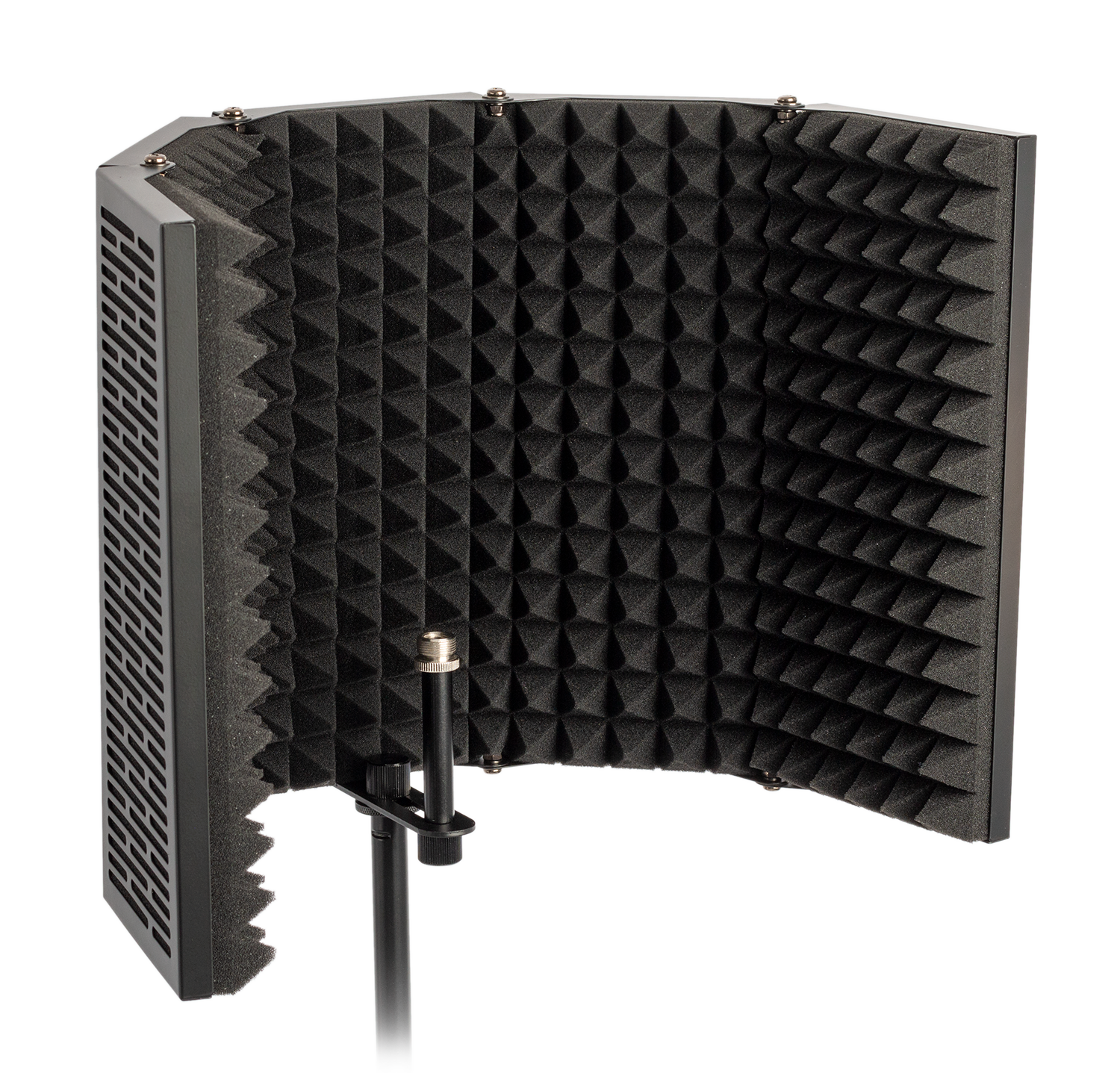 Xtreme GM65 Pop Isolation Field with adjustable frame and soundproofing material for studio recording environments.